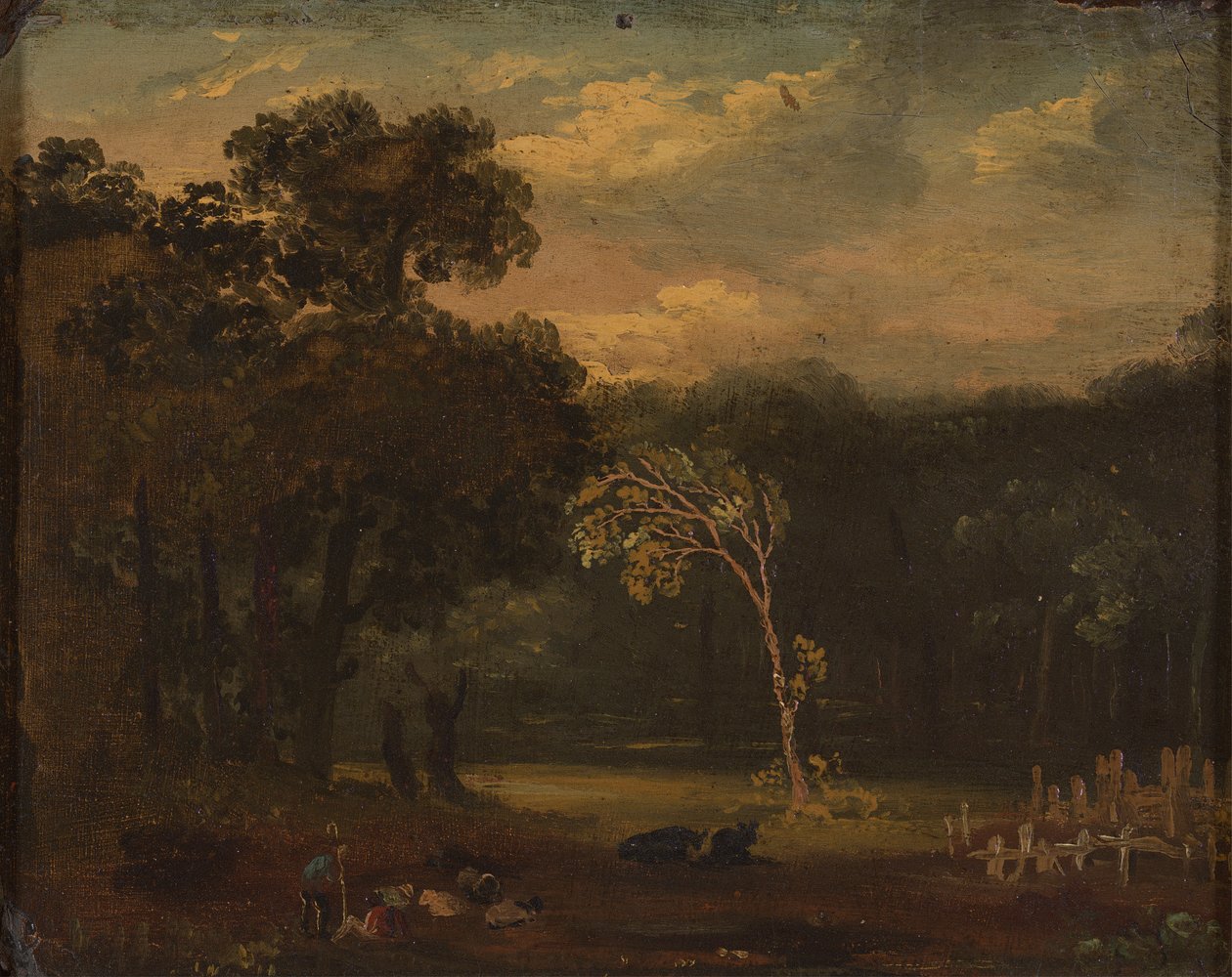 Skisse fra Nature i Sion Park av Samuel Palmer