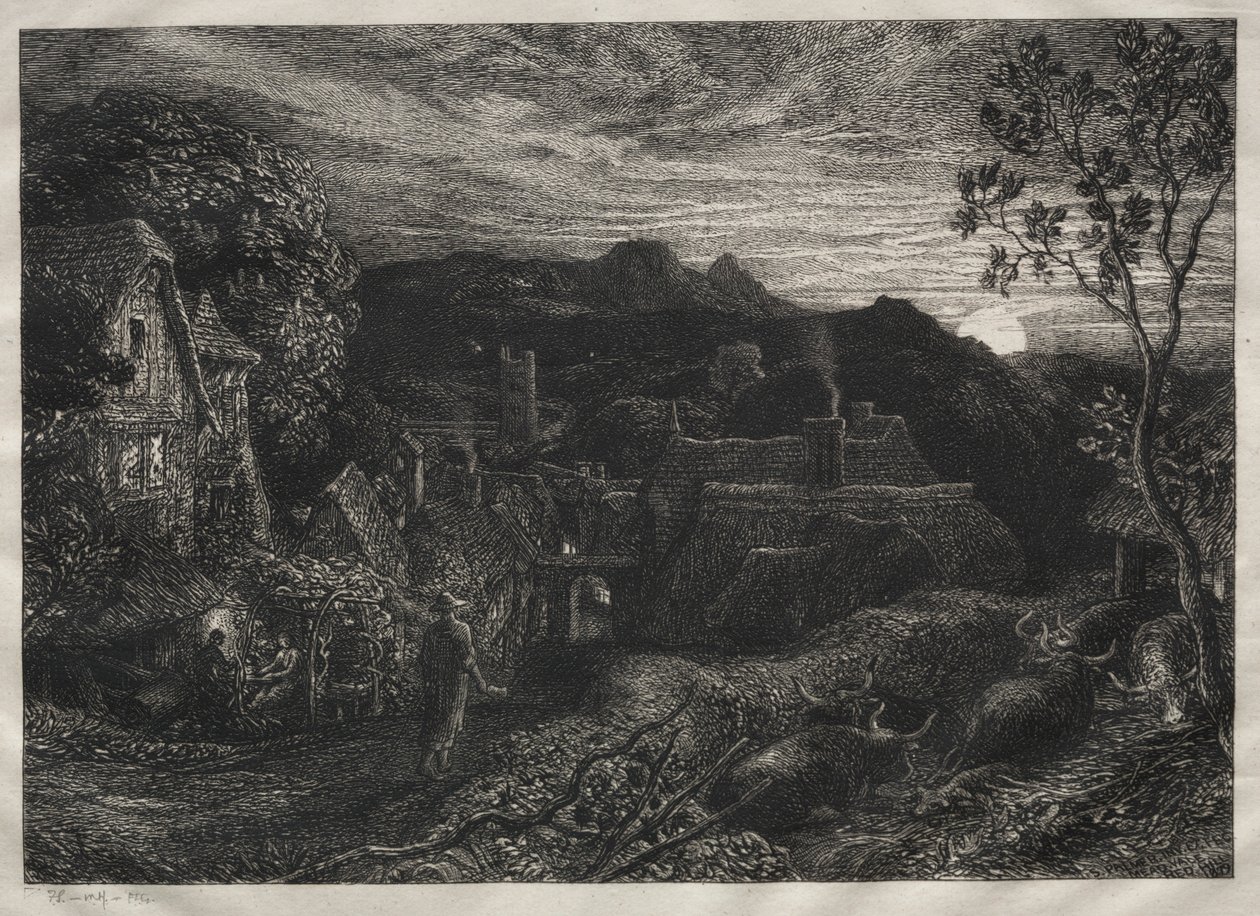 The Bellman, 1879. av Samuel Palmer