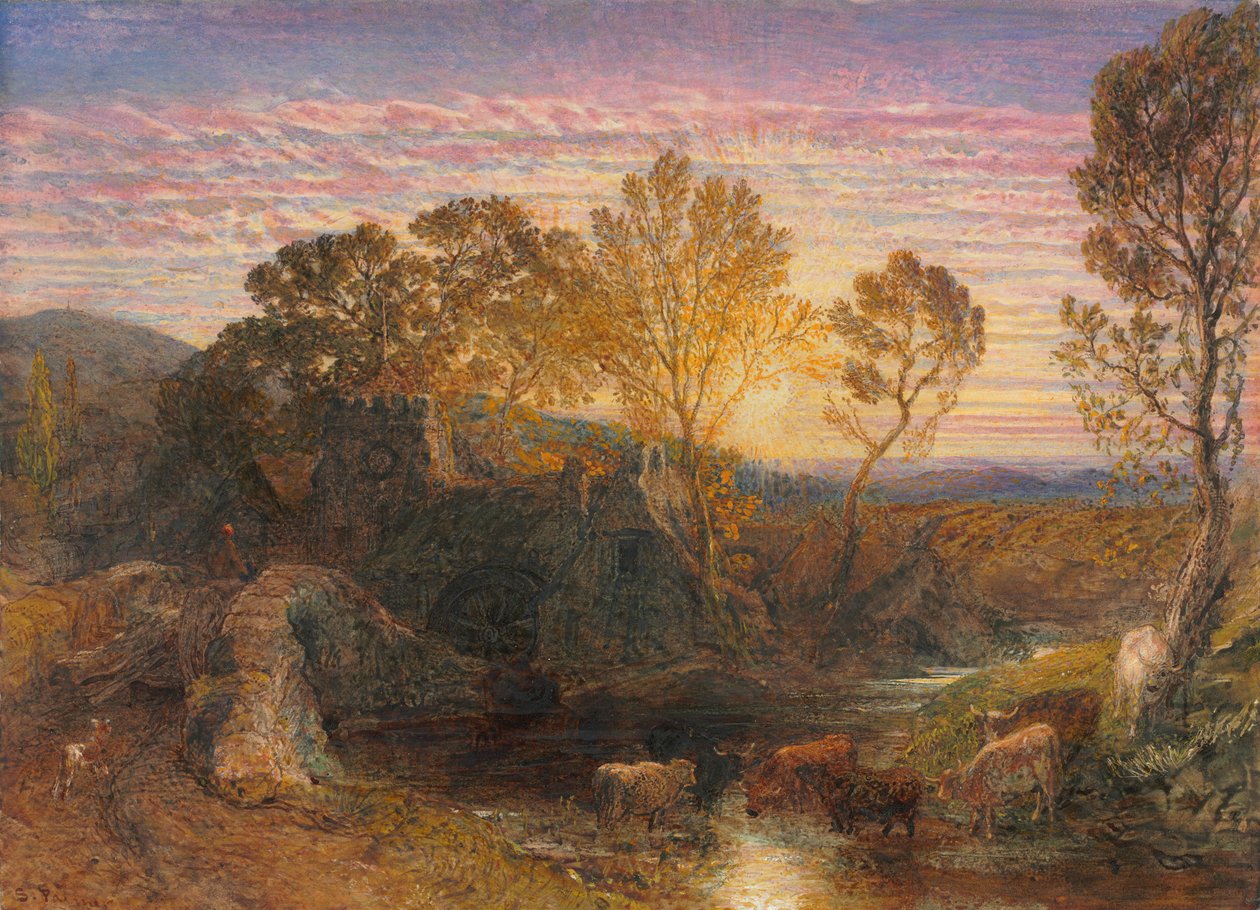 Den gylne time, 1865. av Samuel Palmer