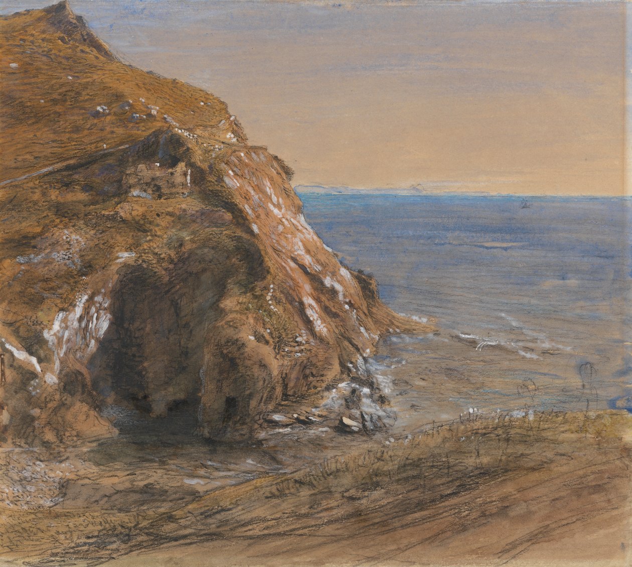 The Rock Slip nær Boscastle av Samuel Palmer
