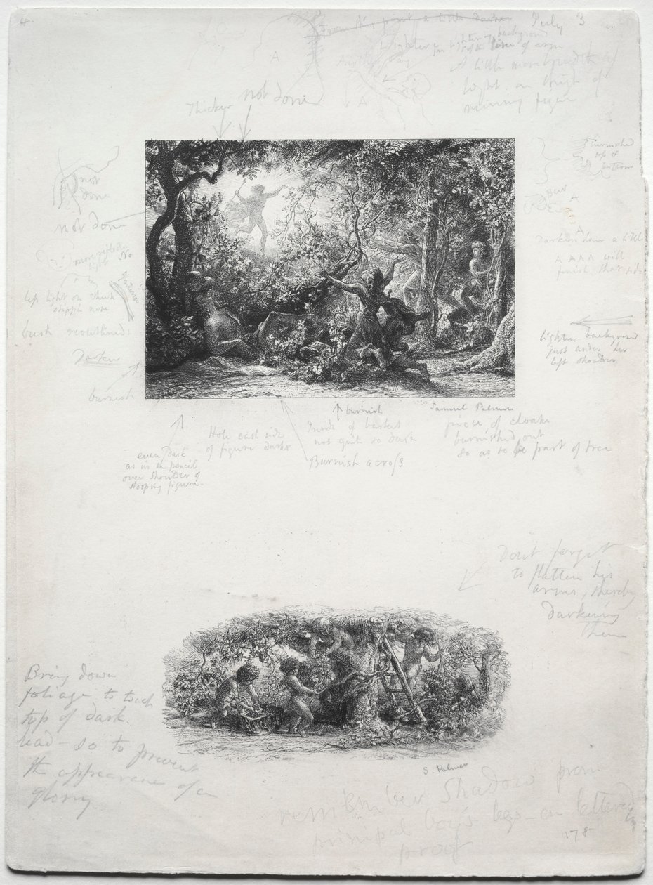 The Vine, 1852. av Samuel Palmer