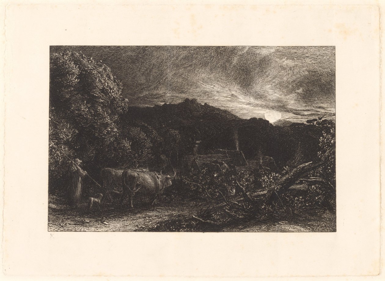 Den slitne plogmannen av Samuel Palmer