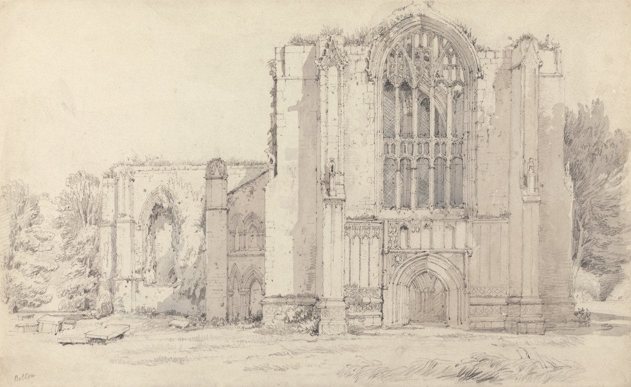 Bolton Abbey av Samuel Prout