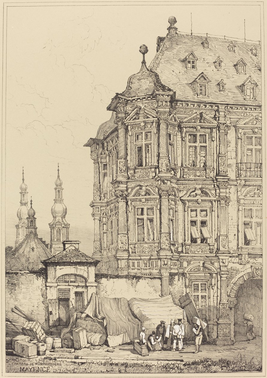 Martinsburg slott, Mainz av Samuel Prout