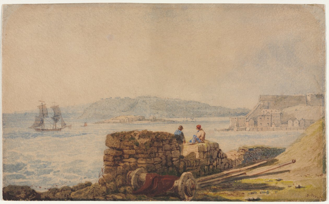 Drakes Island, Plymouth. av Samuel Prout
