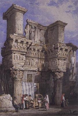 Forum of Nerva, Roma av Samuel Prout