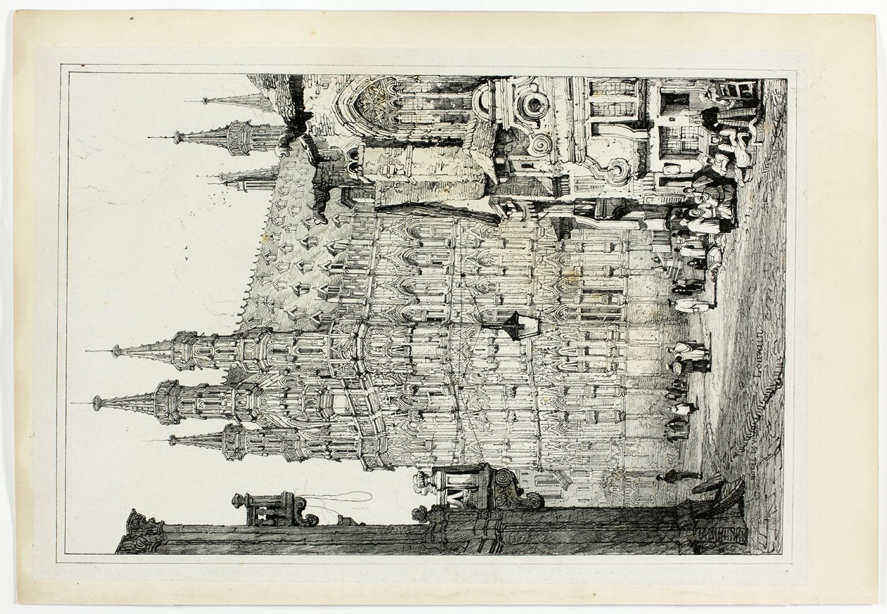 Rådhuset, Leuven av Samuel Prout
