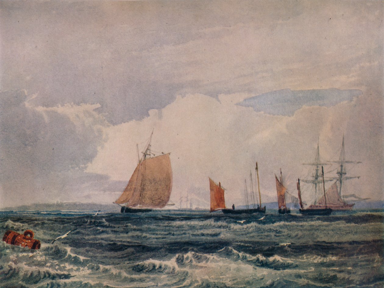 Utenfor Plymouth, c1827 av Samuel Prout