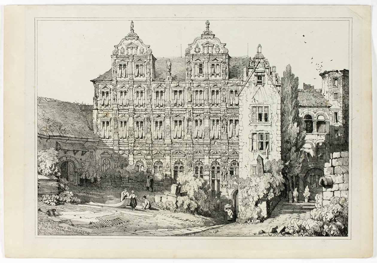 En del av slottet i Heidelberg av Samuel Prout