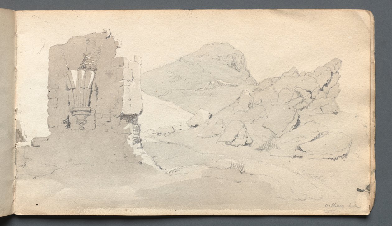 Skissebok: Ruin, 1814. av Samuel Prout
