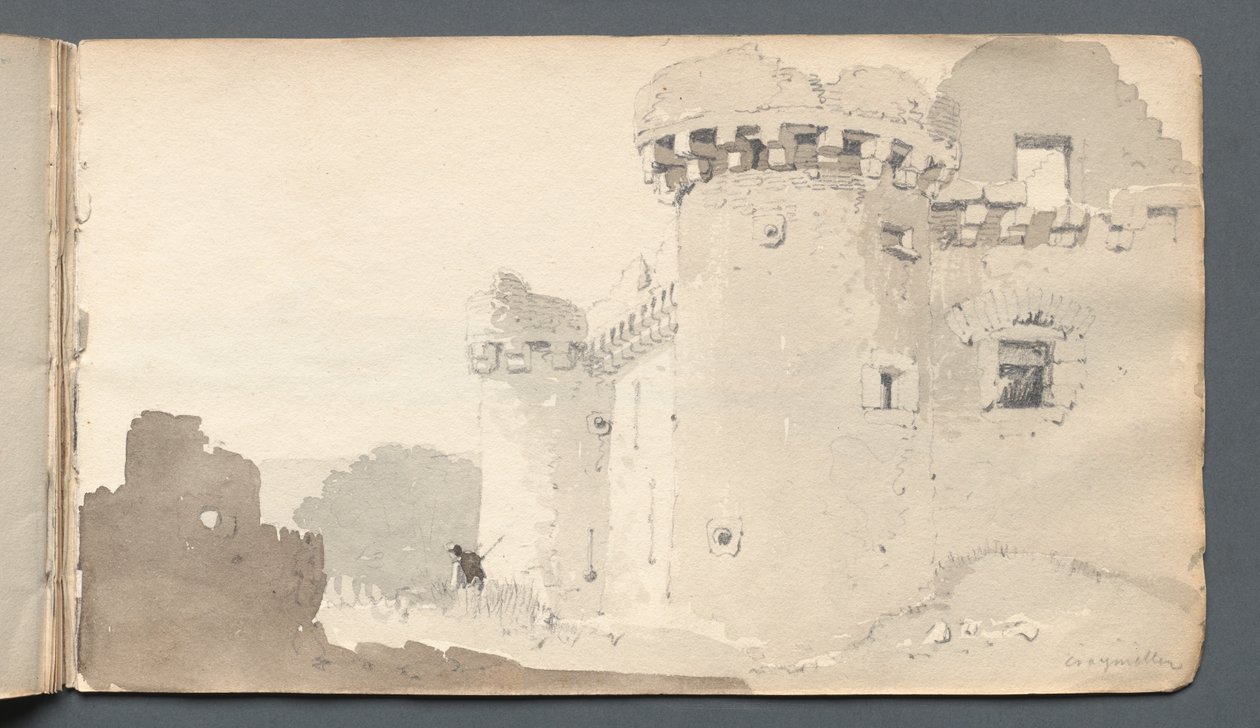 Skissebok: Ruined Castle, 1814. av Samuel Prout
