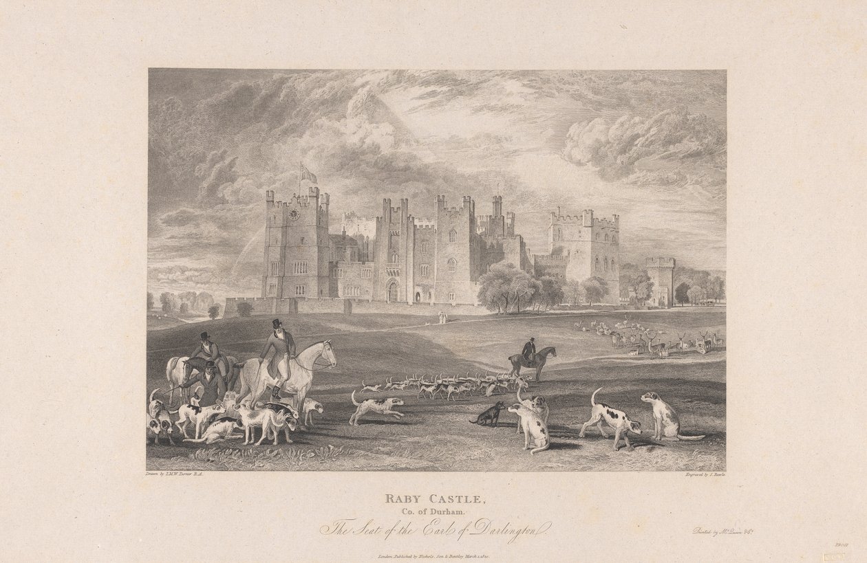 Raby Castle, County of Durham av Samuel Rawle