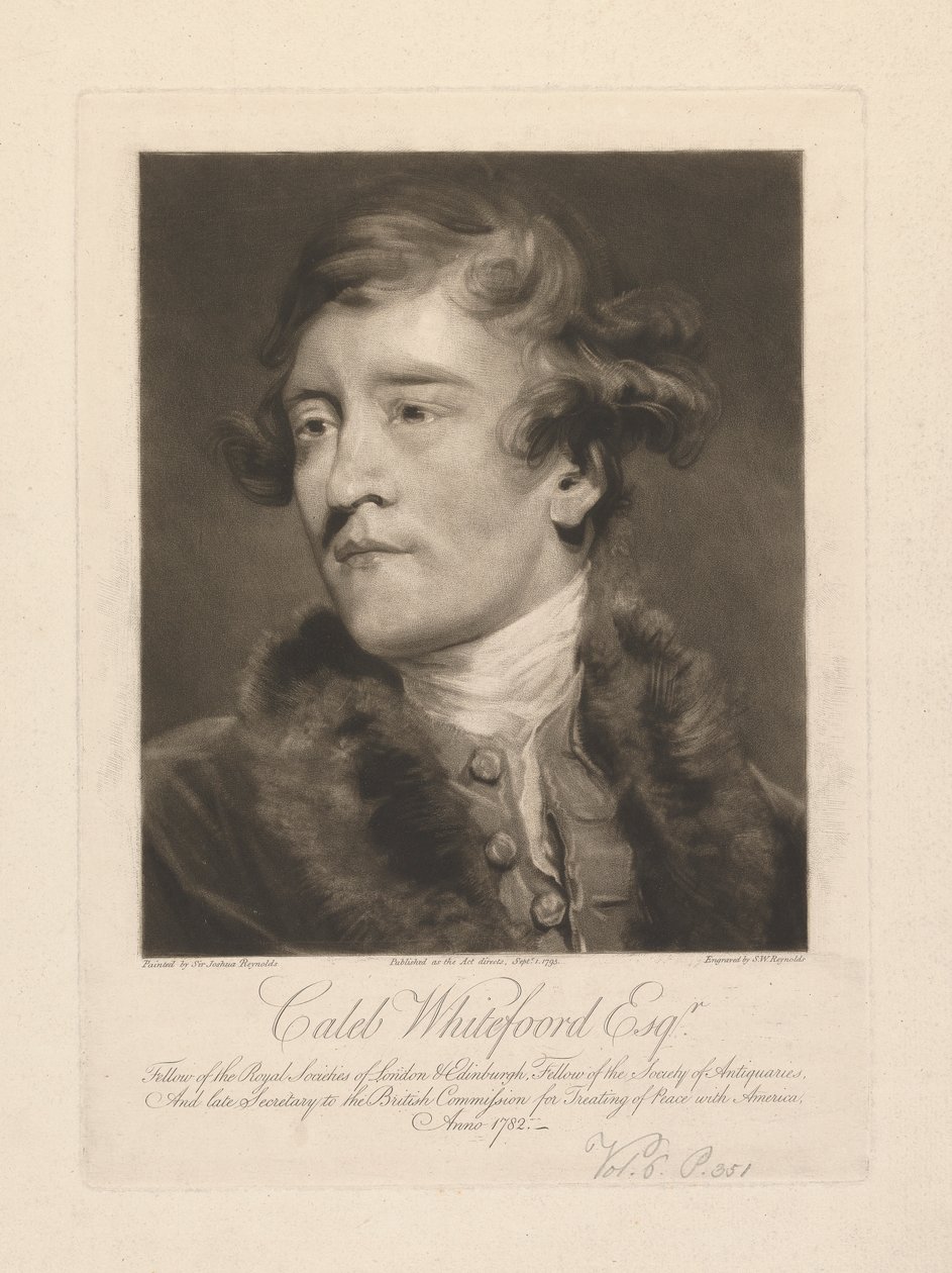 Caleb Whitefoord Esq. av Samuel William Reynolds