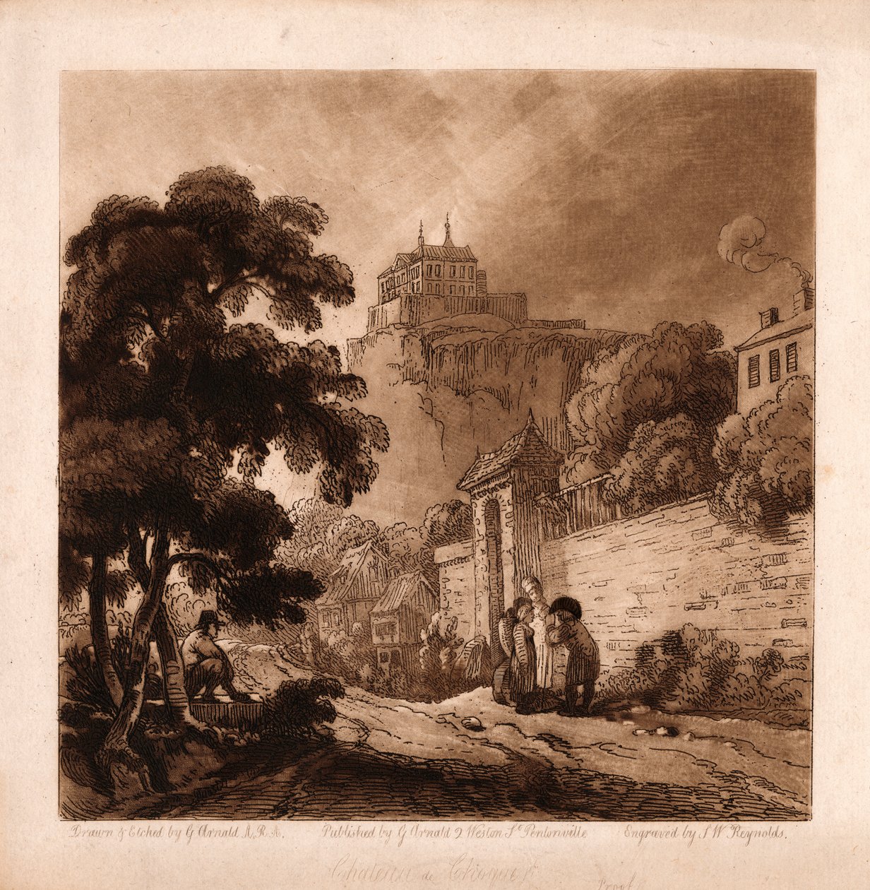 Chateau de Choquer av Samuel William Reynolds