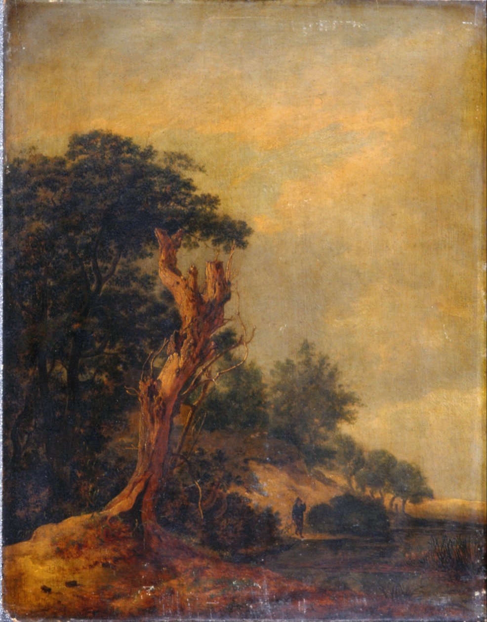 Landskap i etterligning av Jacob Ruisdael av Samuel Woodburn