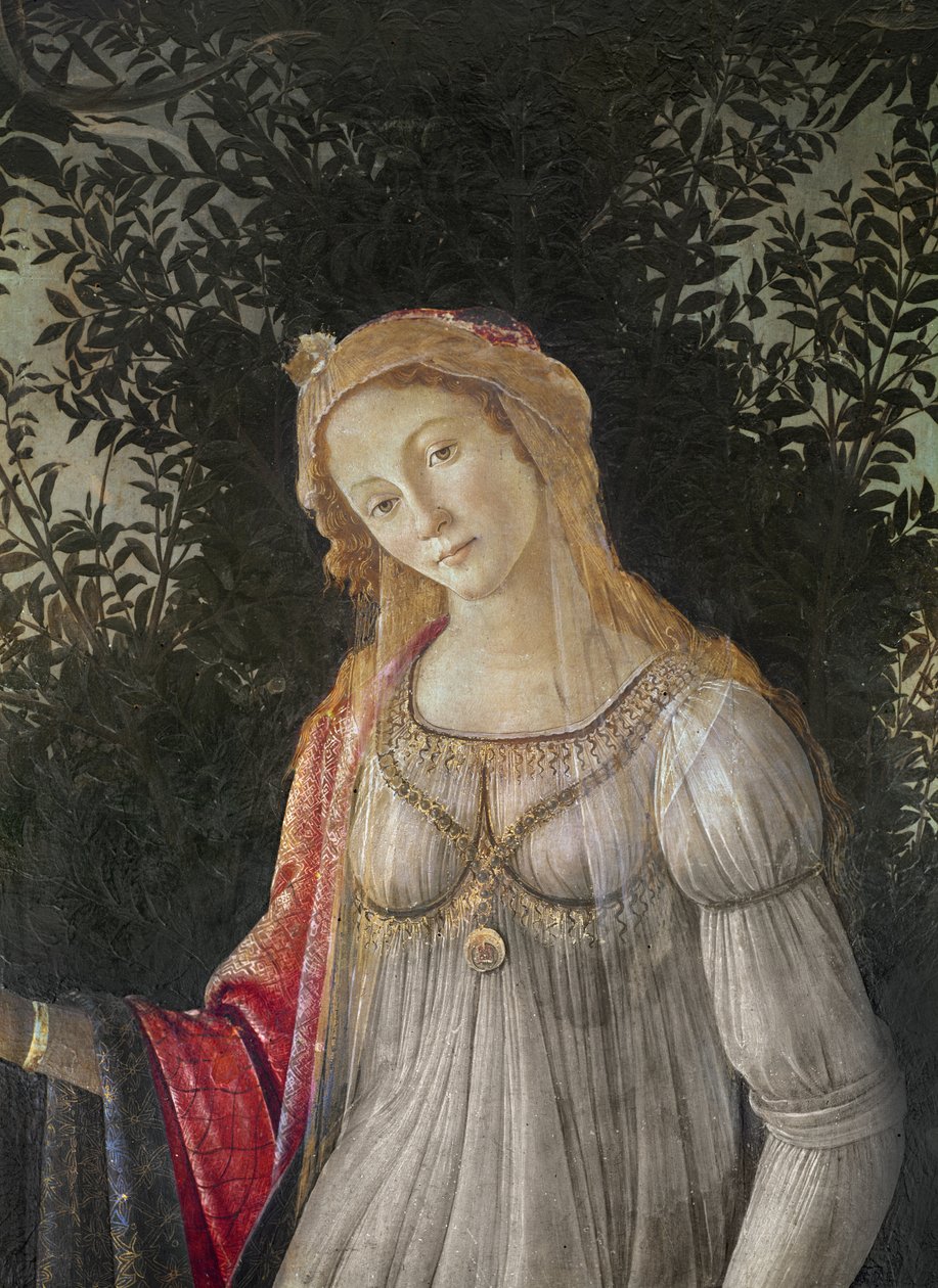 Allegori til våren, detalj av Venus, ca. 1478 (tempera på tre) av Sandro Botticelli