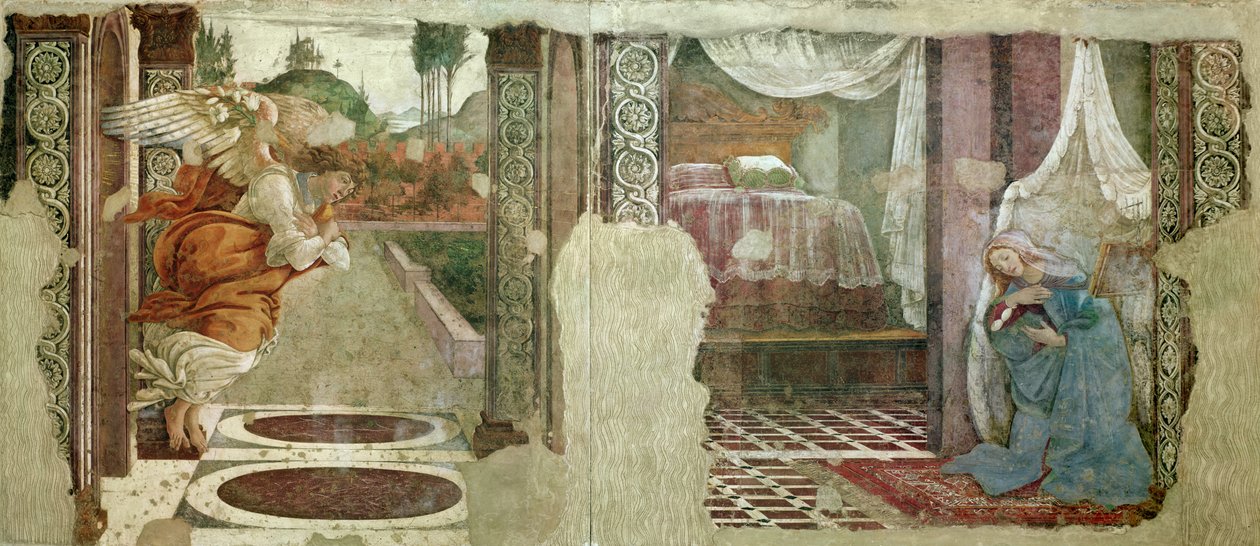 Kunngjøring fra San Martino della Scala (tempera) av Sandro Botticelli