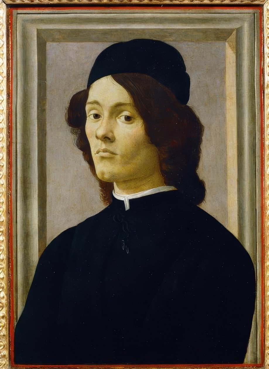 Portrett av en ung mann av Sandro Botticelli