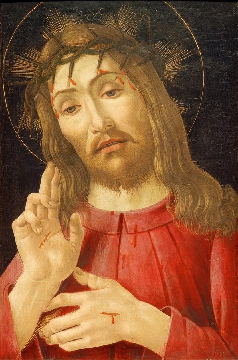 Kristus som sorgens mann av Sandro Botticelli