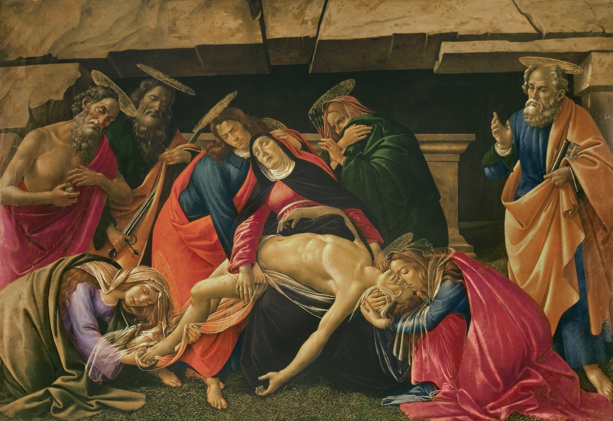 Kristi klagesang. ca. 1490 av Sandro Botticelli