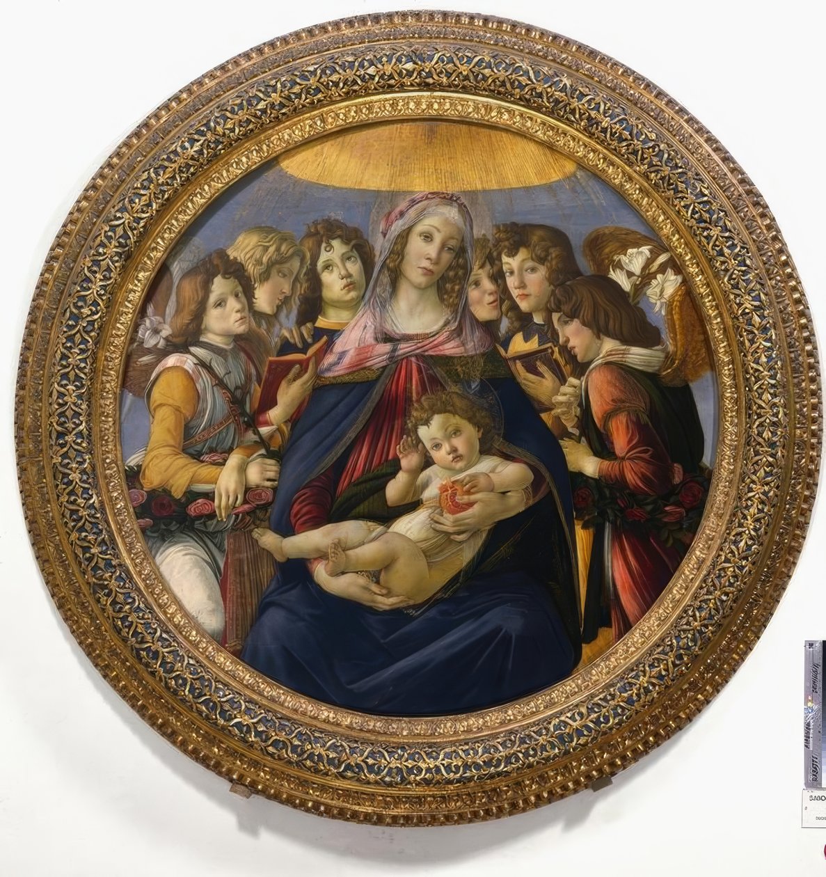 Maria med barnet og seks engler av Sandro Botticelli