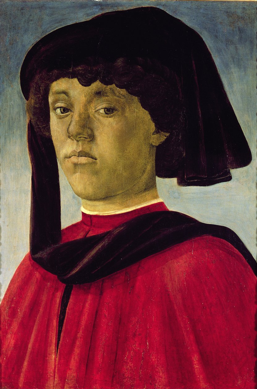 Portrett av en ung mann av Sandro Botticelli