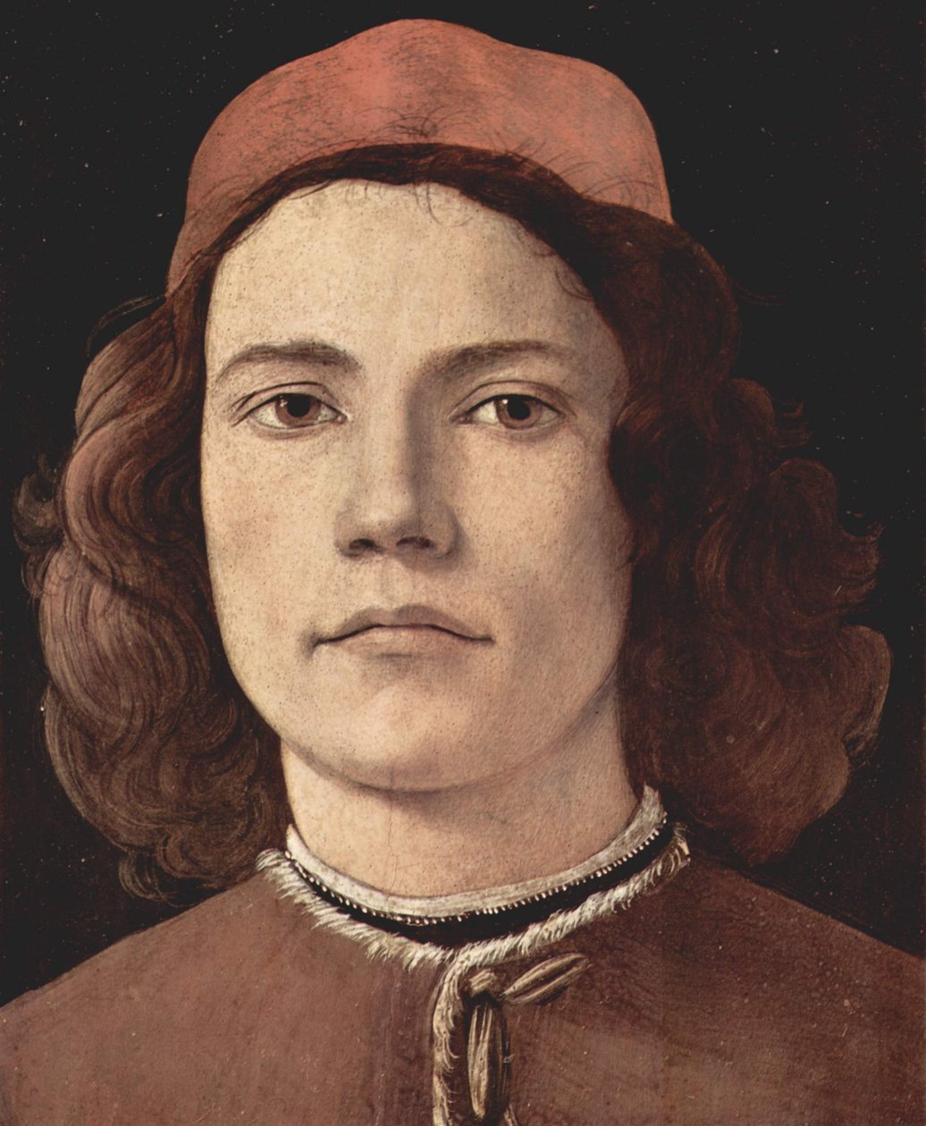 Portrett av en ung mann av Sandro Botticelli