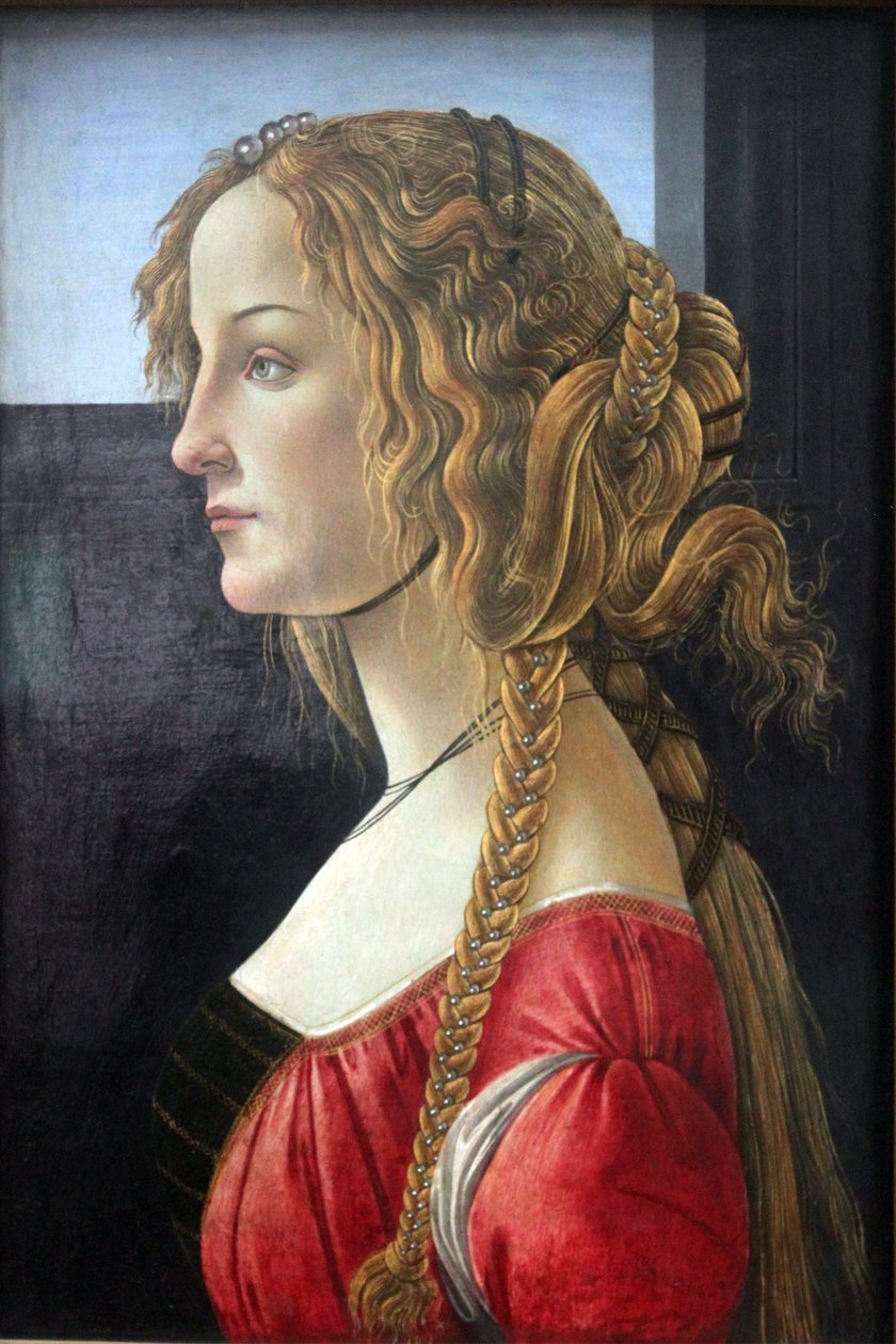 Profilportrett av en ung kvinne av Sandro Botticelli