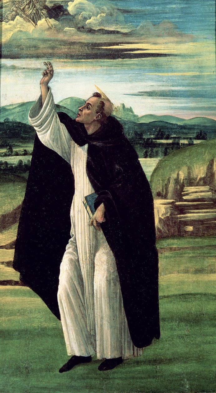 St. Dominic, ca. 1498-1505 (tempera på lerret) av Sandro Botticelli