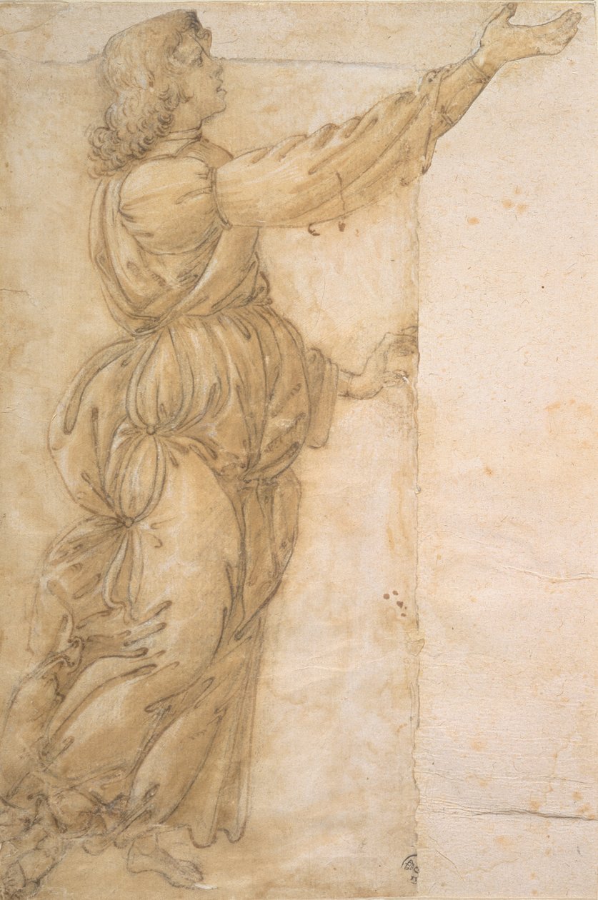 Studie av en engel (tegning) av Sandro Botticelli
