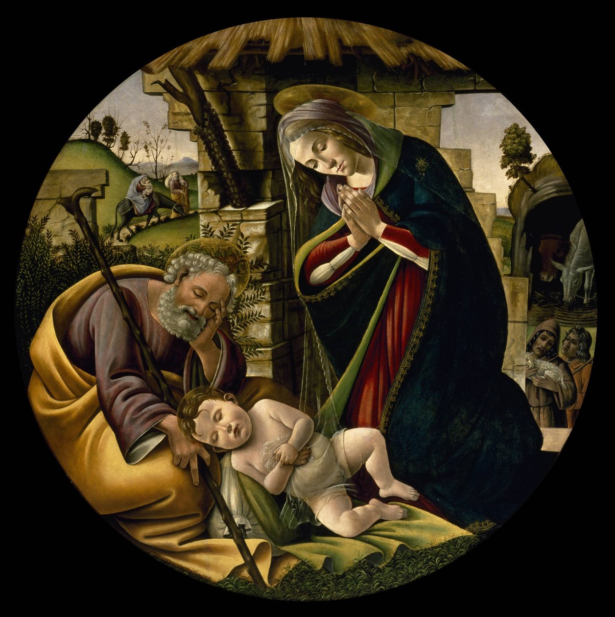 Tilbedelsen av Kristusbarnet av Sandro Botticelli