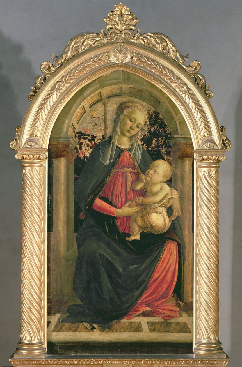 The Madonna of the Roses, ca. 1470 (tempera på panel) av Sandro Botticelli