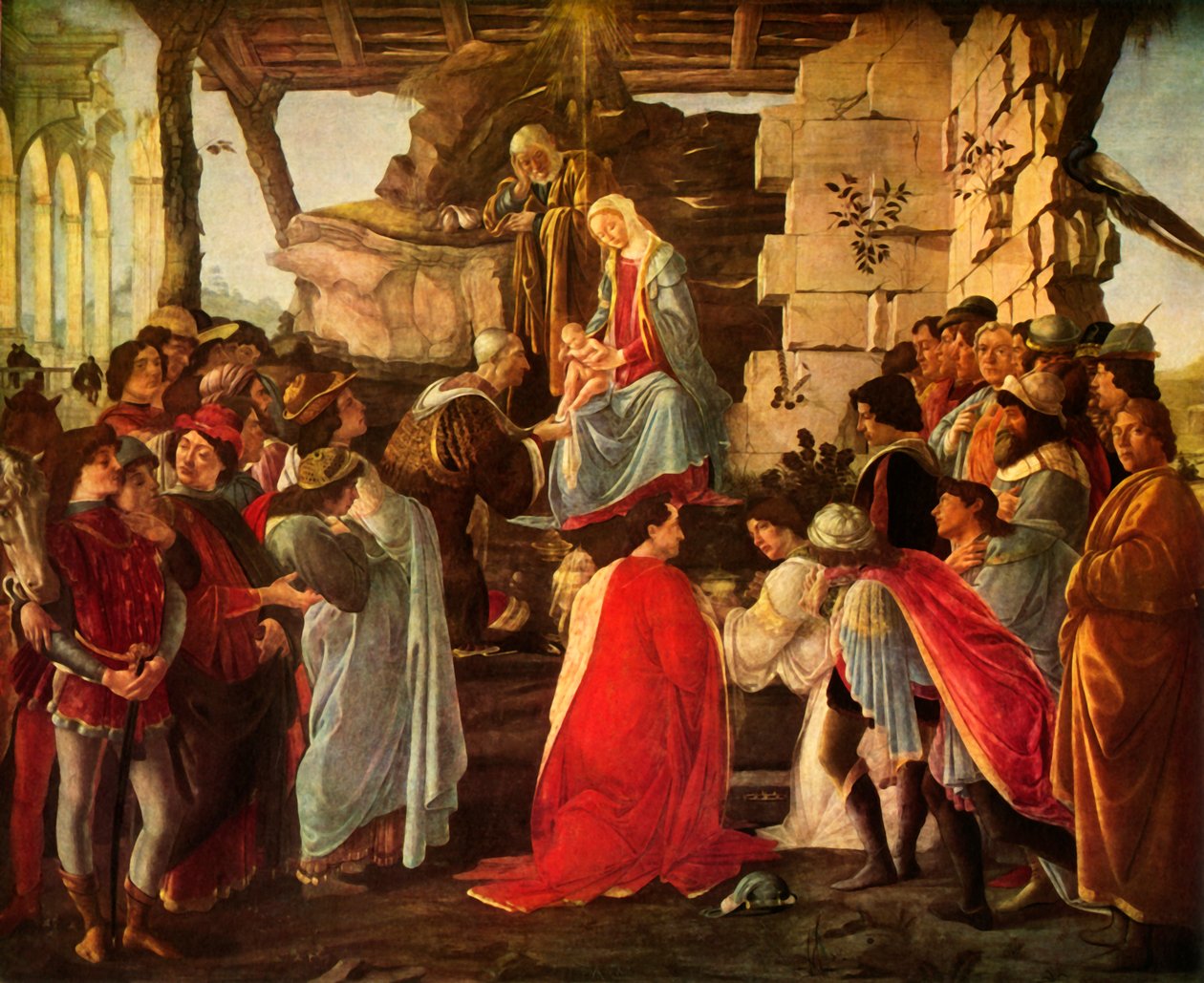 Tilbedelse av magiene, 1476, 1937. av Sandro Botticelli