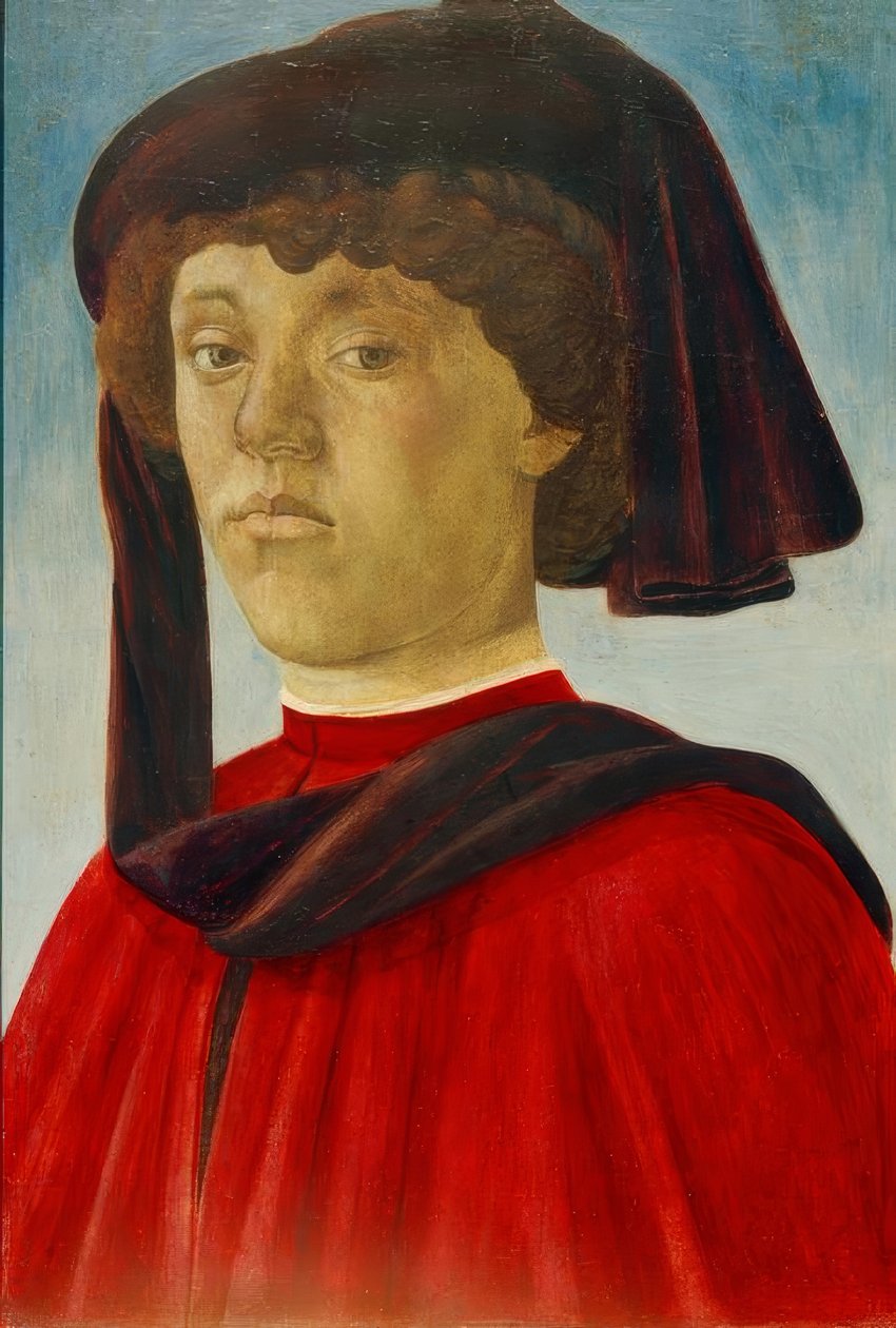 Portrett av en ungdom av Sandro Botticelli