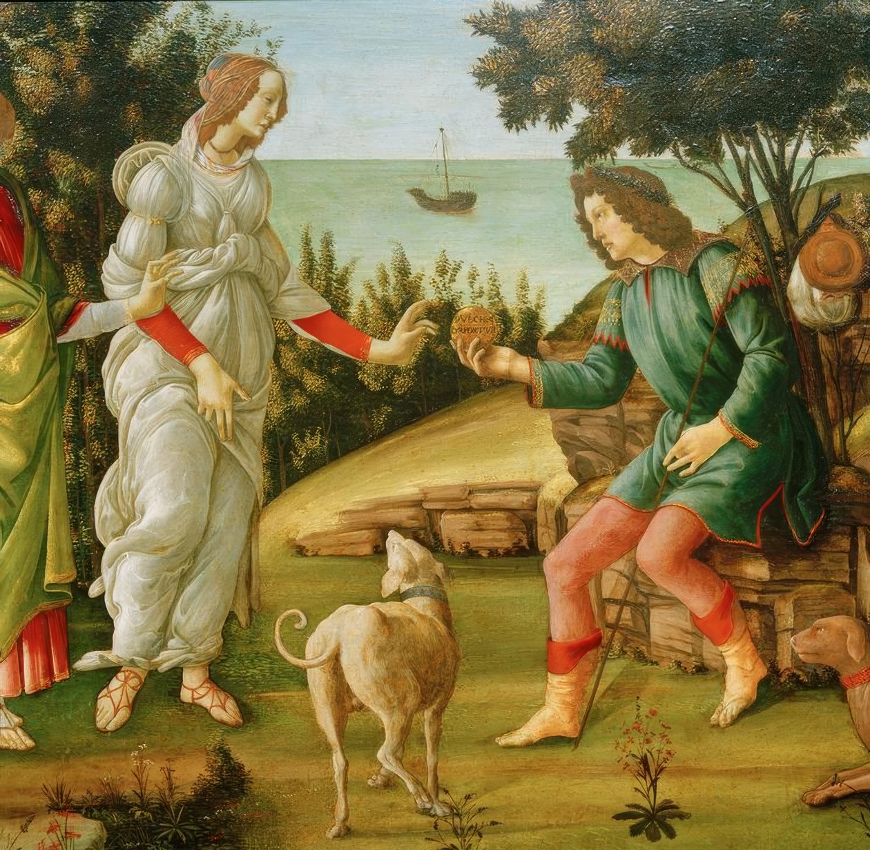 Dommen av Paris (Venus og Paris) av Sandro Botticelli
