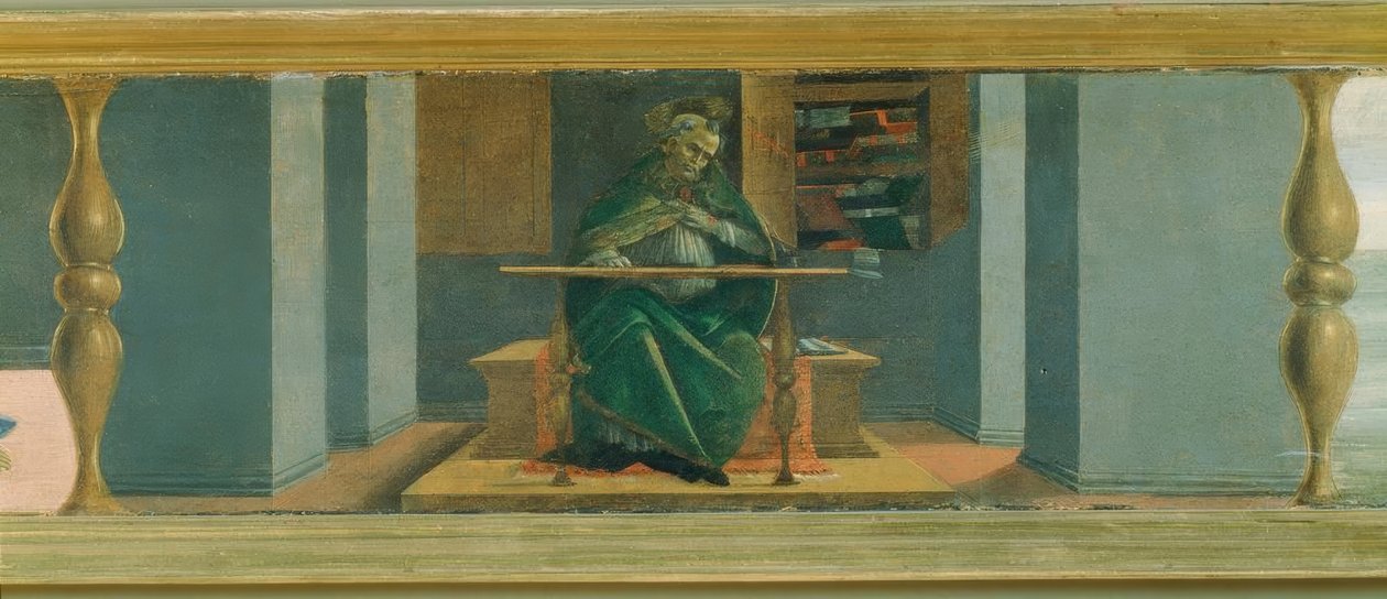 Saint Augustine i cellen av Sandro Botticelli