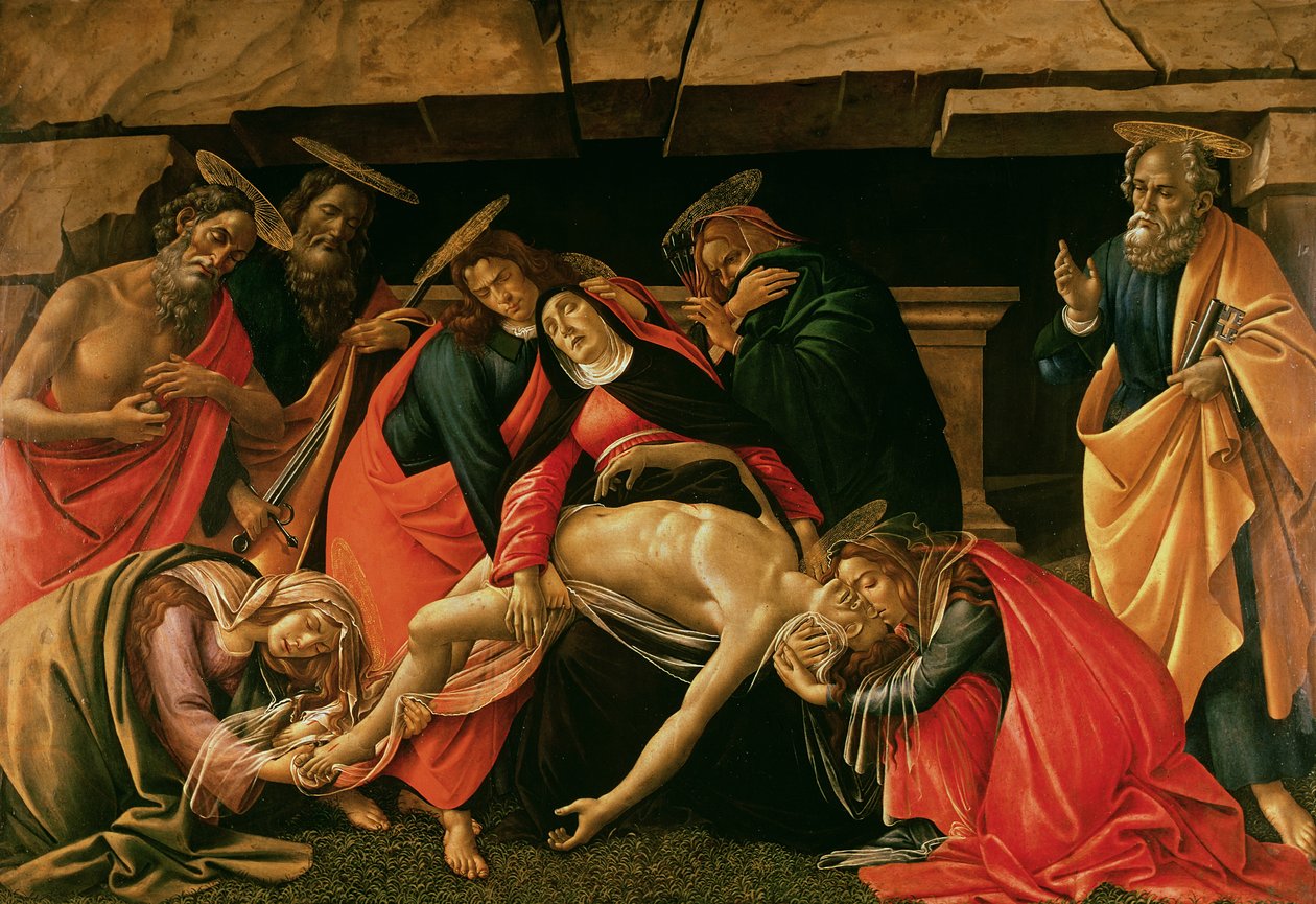 Klagesang over den døde Kristus av Sandro Botticelli