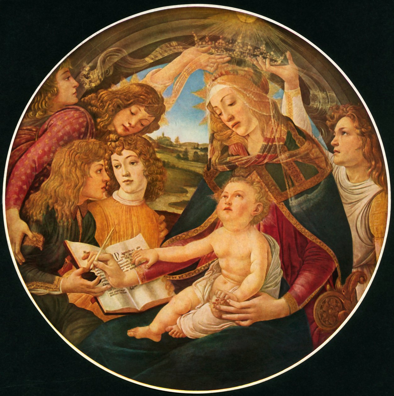 Madonna of the Magnificat, 1481, 1937. av Sandro Botticelli