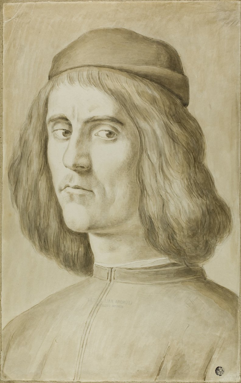 Portrettbyste av en ung mann av Sandro Botticelli