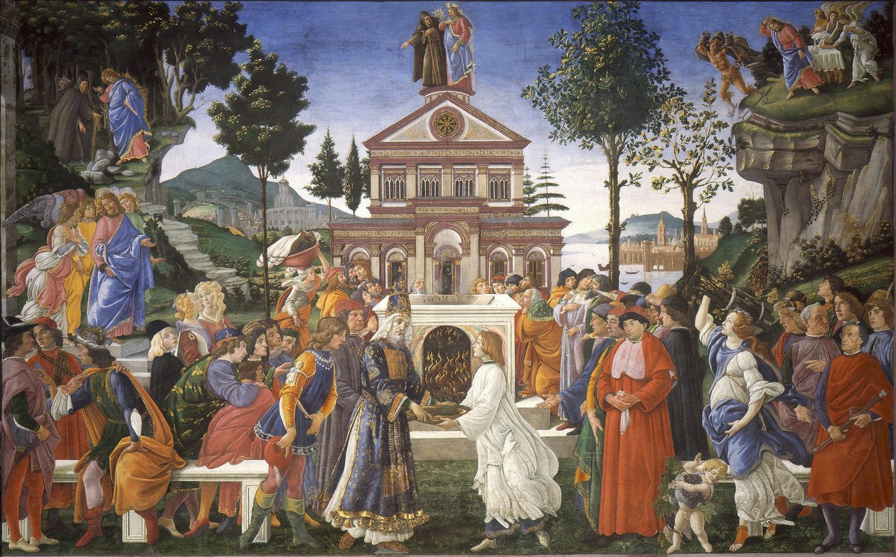 Kristi fristelse, 1481-1482 av Sandro Botticelli
