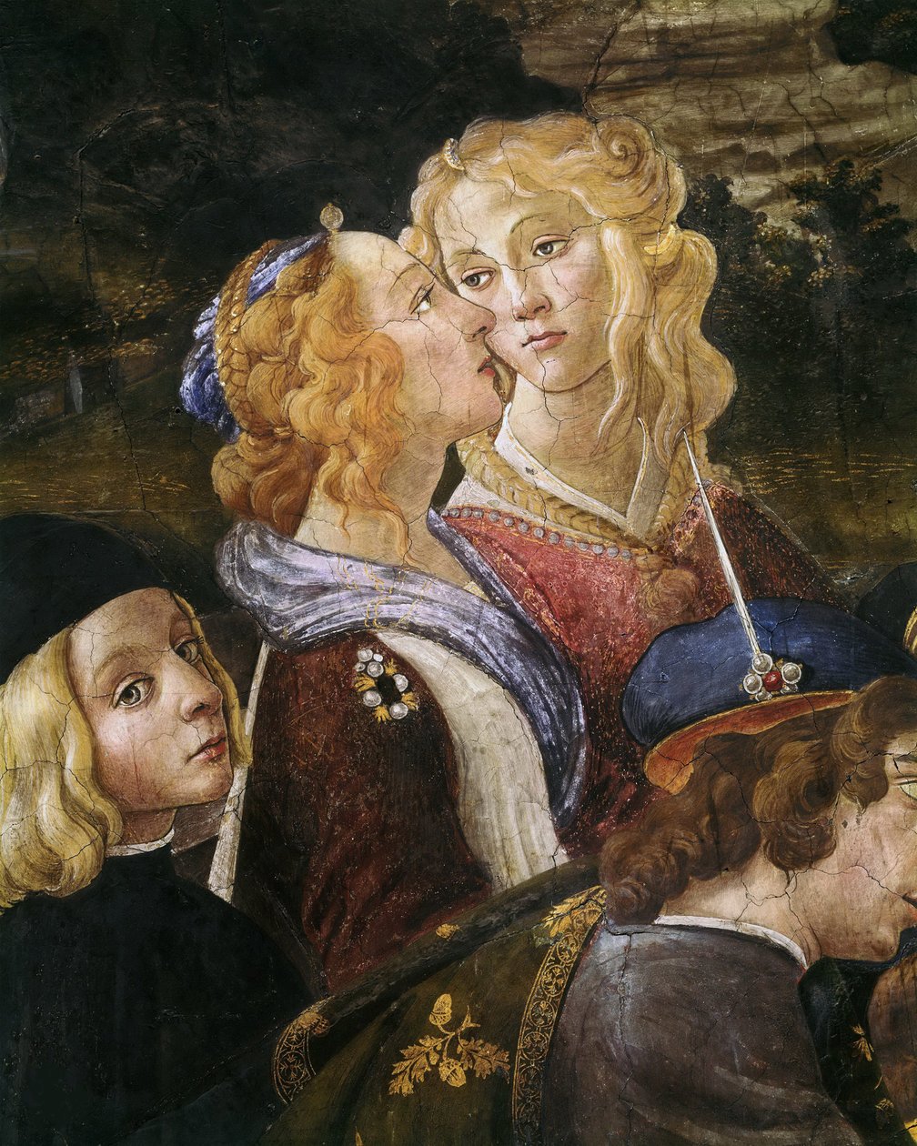 The Temptation of Christ Detail, 1481-1482. av Sandro Botticelli