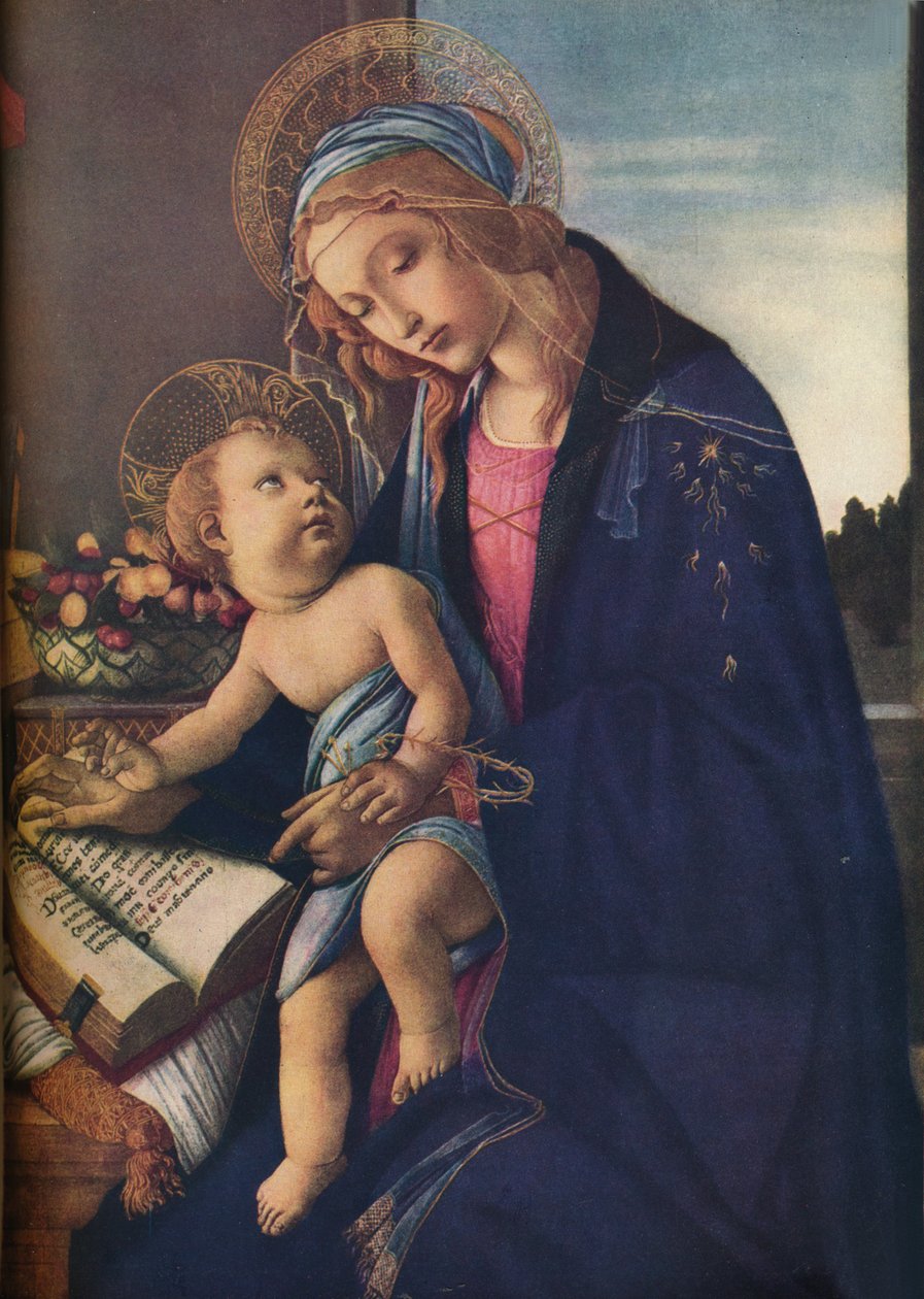 Jomfruen og barnet, c1480, 1936 av Sandro Botticelli