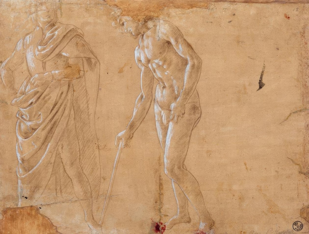 To figurstudier av Sandro Botticelli