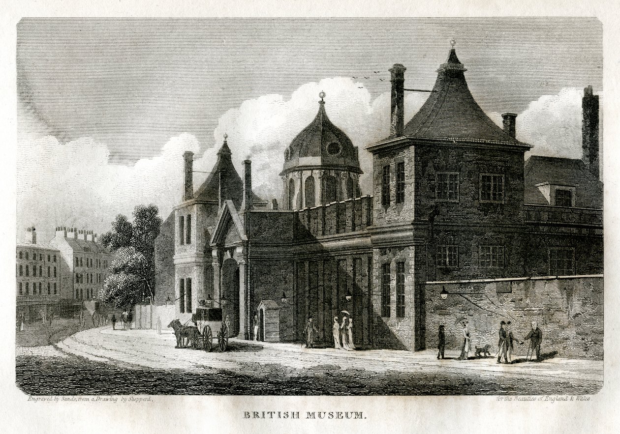 British Museum, London, c1810. av Sands