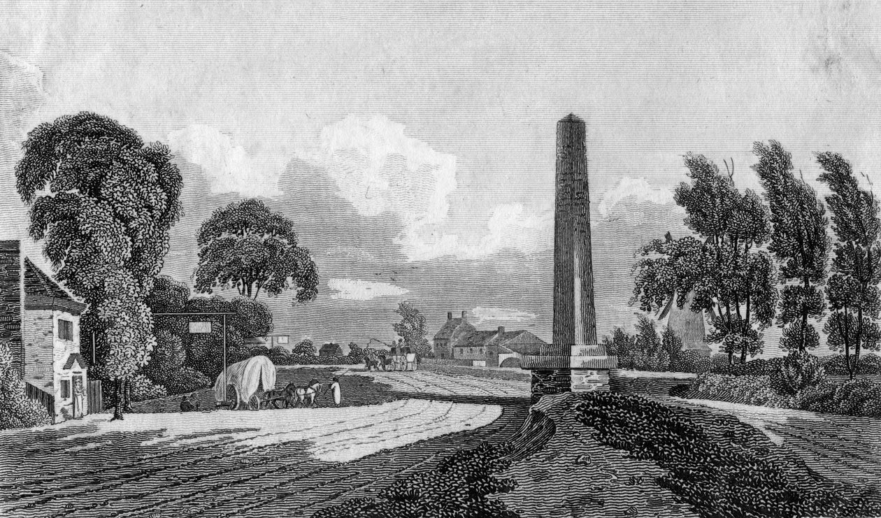 Hadley Highstone, nær Barnet, 1805. av Sands