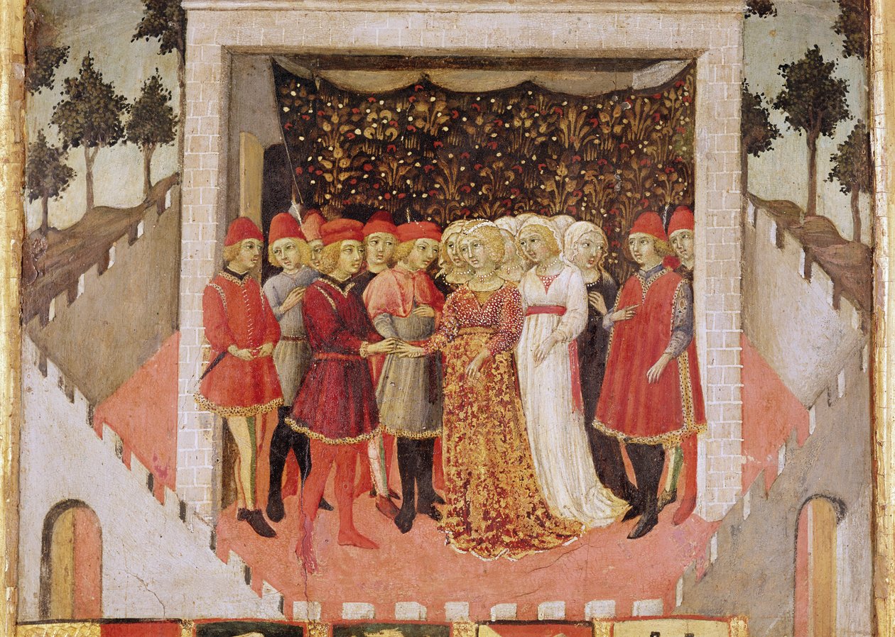 Adelt ekteskap, 1473 av Sano di Pietro