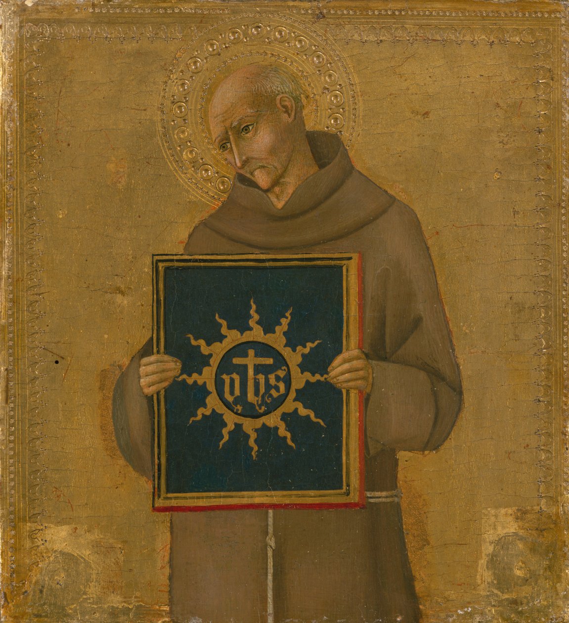 Saint Bernardino, 1450-60. av Sano di Pietro