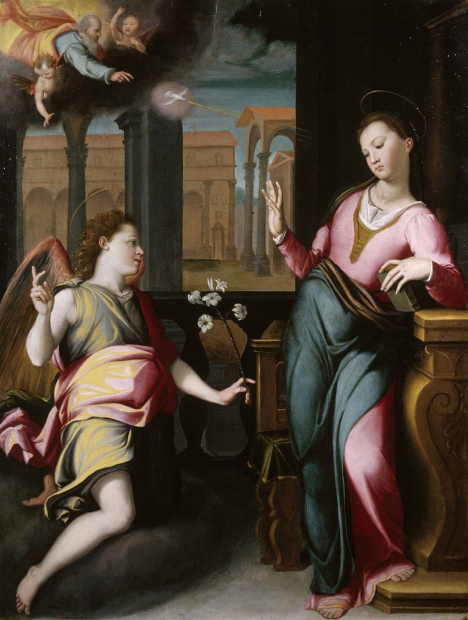 Bebudelsen, ca. 1580 av Santi di Tito