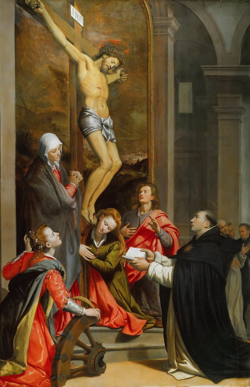 Visjon av Saint Thomas Aquinas, 1593. av Santi di Tito