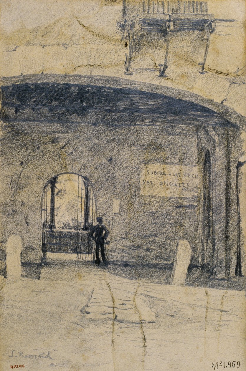 Gateway Arch og Wall. Granada av Santiago Rusiñol